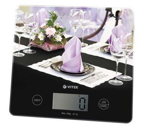 Яркие кухонные весы VT-8024 от VITEK